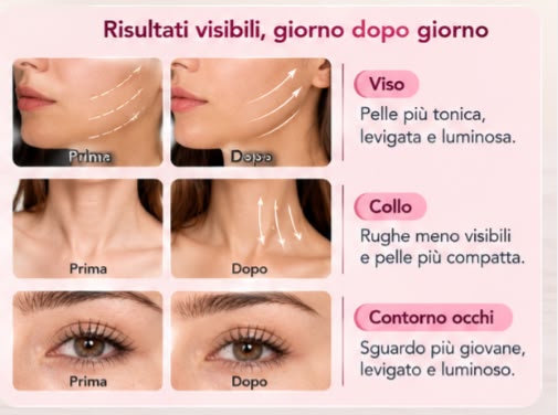 LumiBeauty Massaggiatore Viso e Collo 3 in